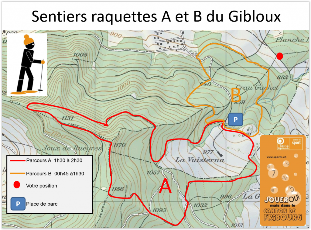 Parcours sentiers-raquettes